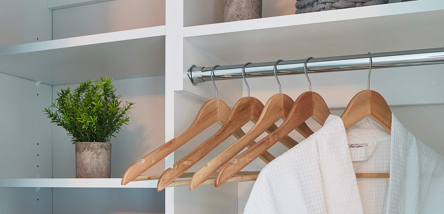 Step into organized elegance with walk-in closets featuring built-in organizers, making every outfit a stylish statement.