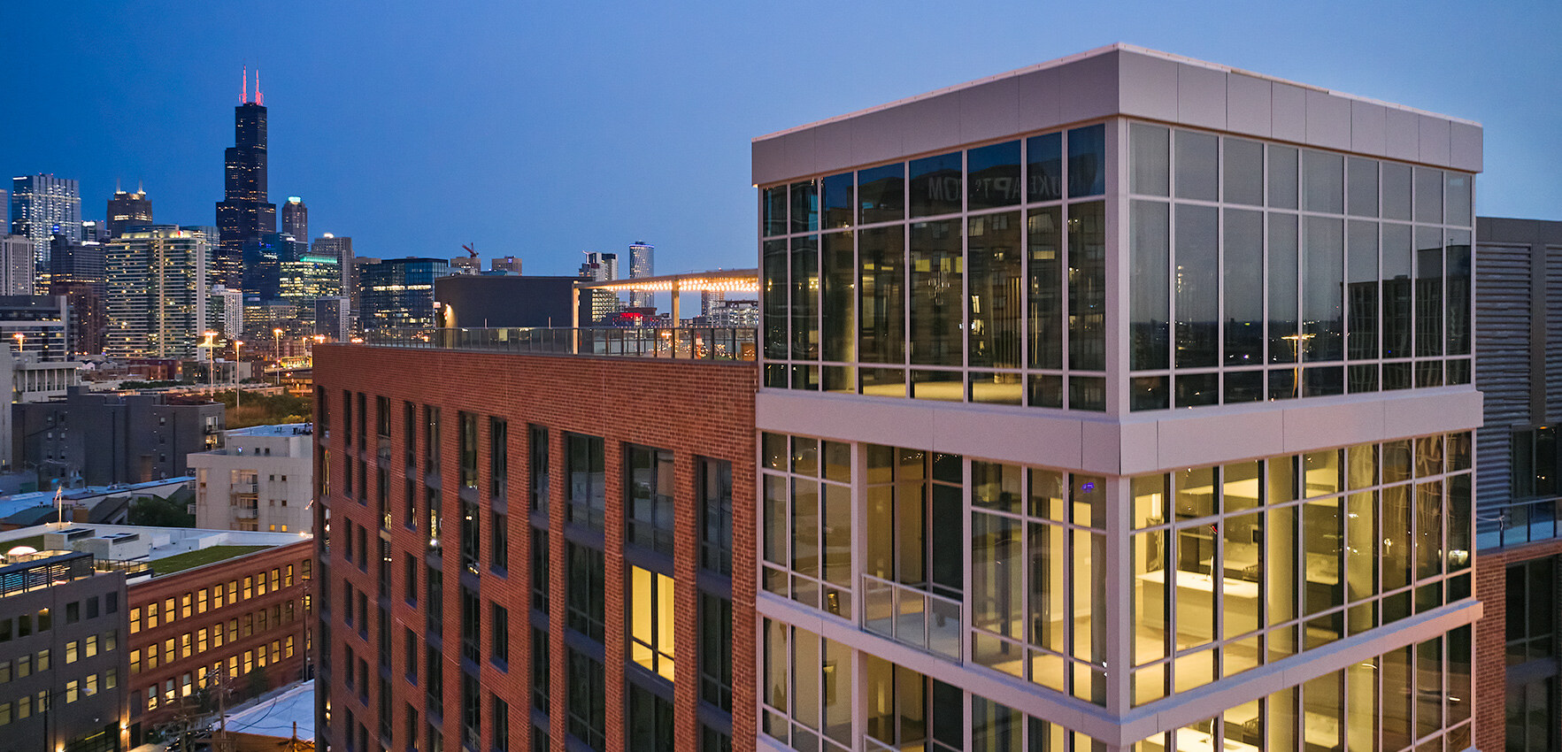 Take in breathtaking rooftop views at Westerly in Chicago, where every moment is framed by the city's iconic skyline.